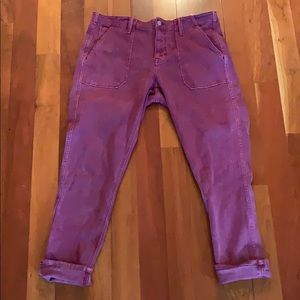 Maroon Girlfriend Gap jeans